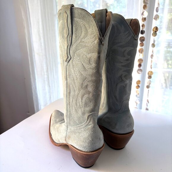 Idyllwind, charmed Life Blue Suede Distressed Western Boots - Picture 10 of 11